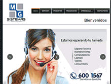 Tablet Screenshot of mgsistemas.com.mx